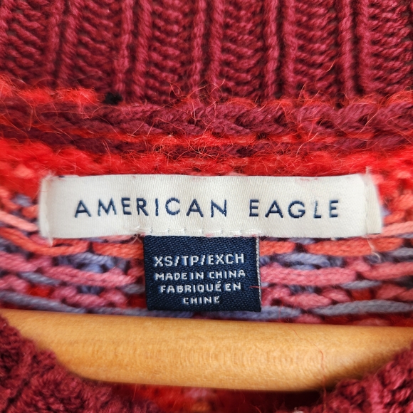 American Eagle Outfitters Vibrant Striped Crew Neck Sweater - Picture 7 of 11
